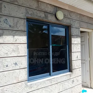 Grey Aluminium Sliding Window