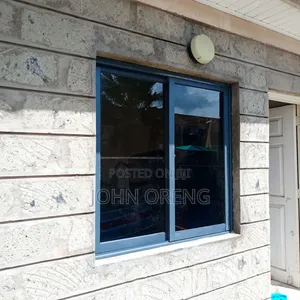 Grey Aluminium Sliding Window