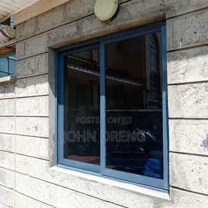 Grey Aluminium Sliding Window