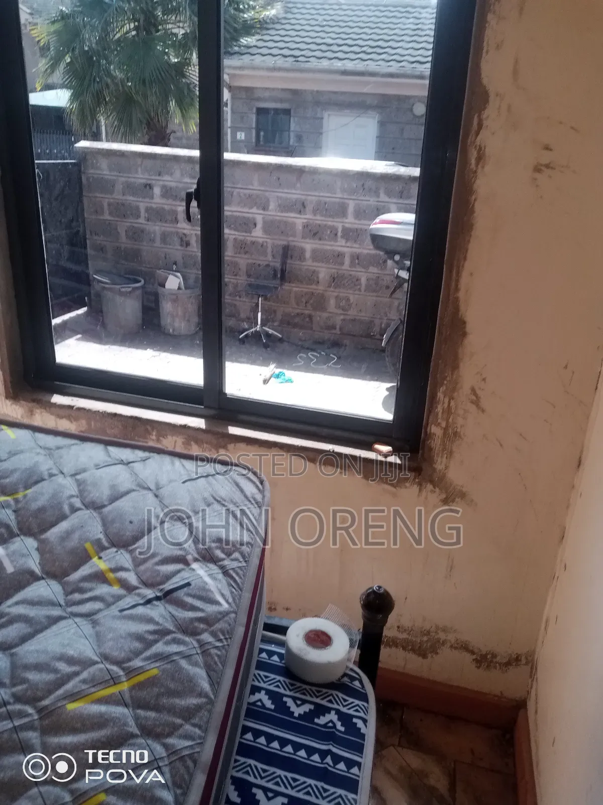 Grey Aluminium Sliding Window