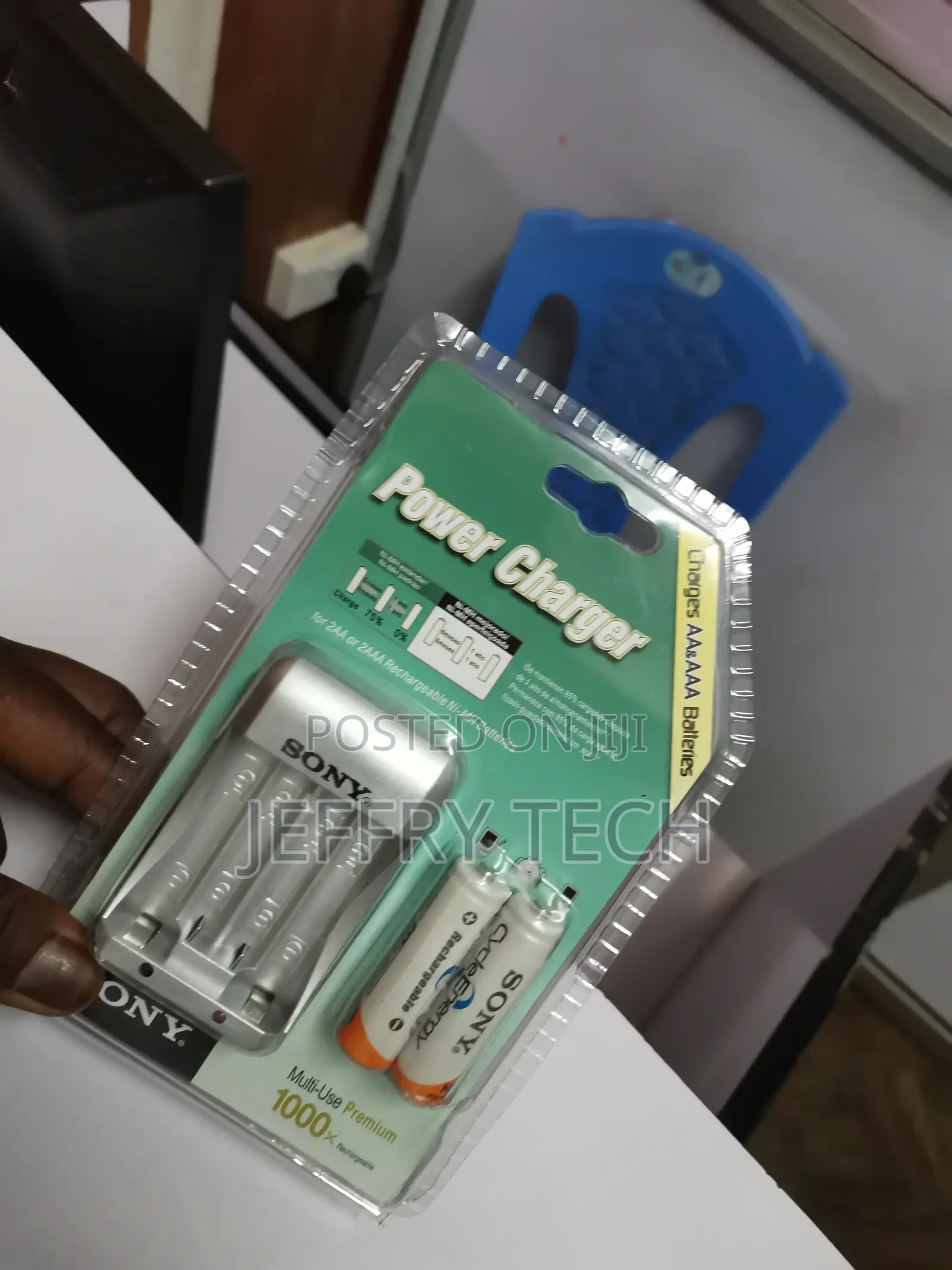 SONY Power Charger for Aa and Aaa Rechargeable Batteries Wit