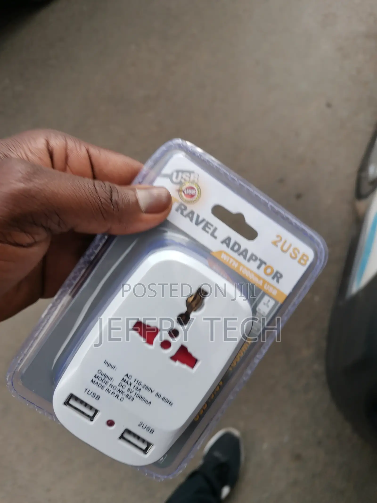 Travel Conversion Plug With Dual USB British Standard Conver