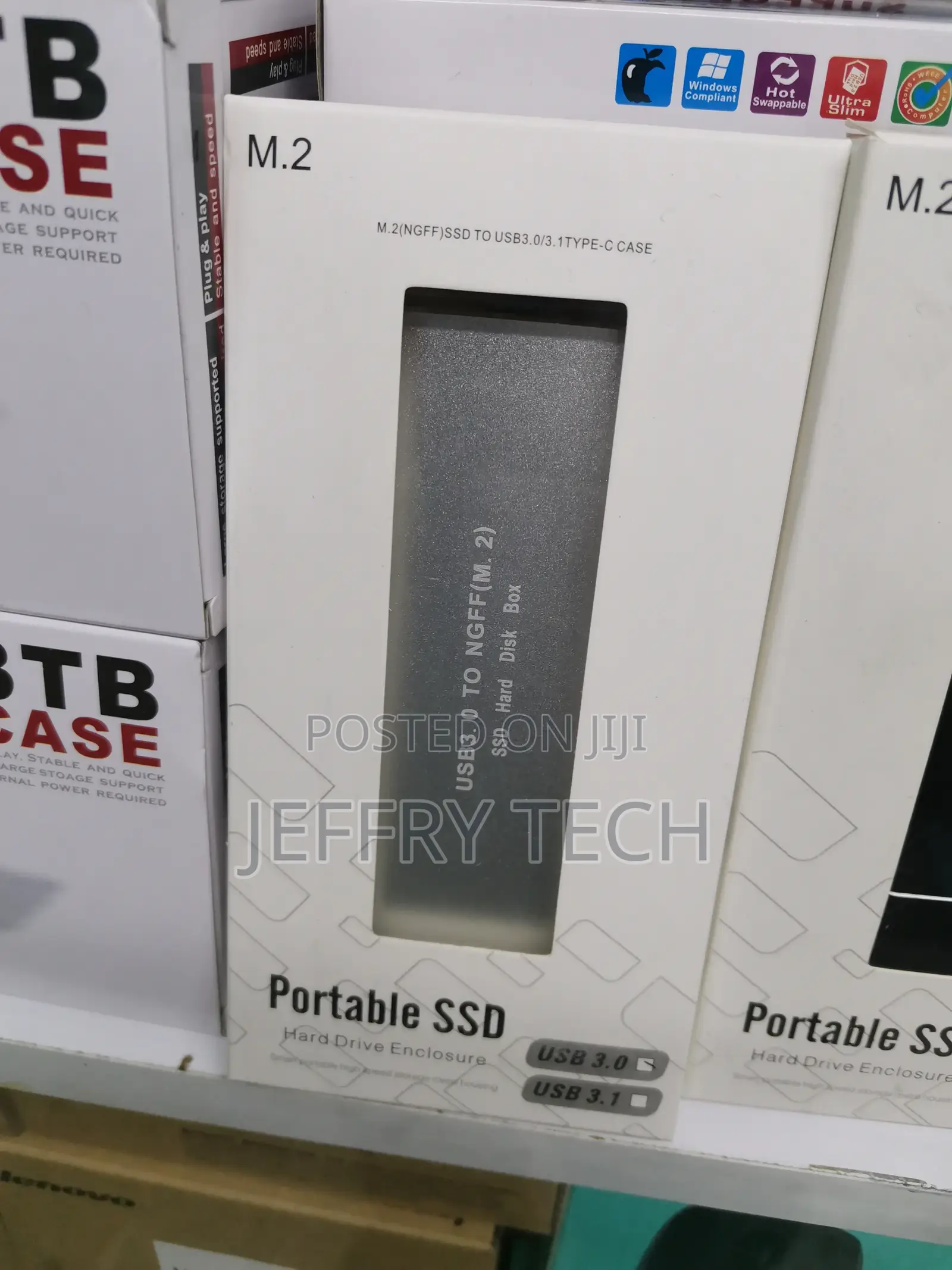 M.2 NVME SSD Enclosure Adapter Tool-Free, USB C 3.1 Gen 2 10