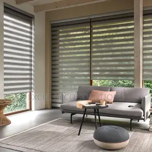 Stylish Grey Living Room Blinds