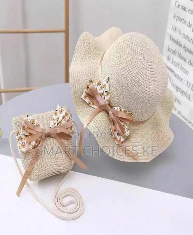2pcs/Set Girls' Hat Bag Summer Set - thumbnail 2