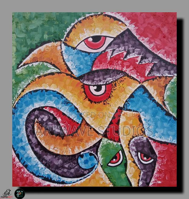 African Art Wall Painting - thumbnail 3