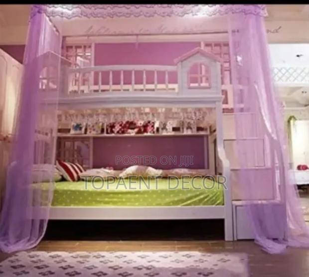 Purple Top Square Double Decker Mosquito Net - main view