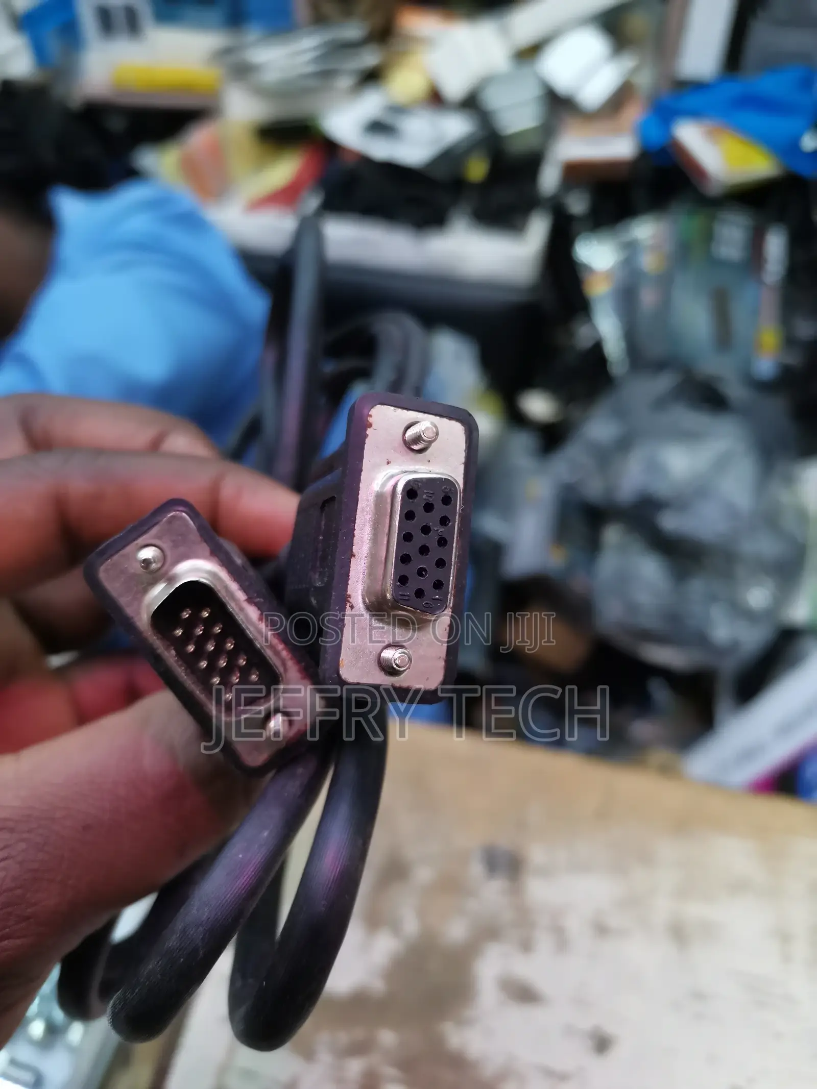 Male VGA to Female VGA Cable, 1.5m Black
