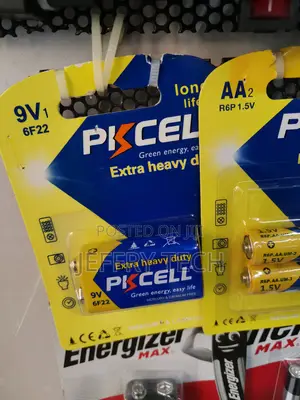 Pkcell 9V Maximum Power Dry Battery 6F22