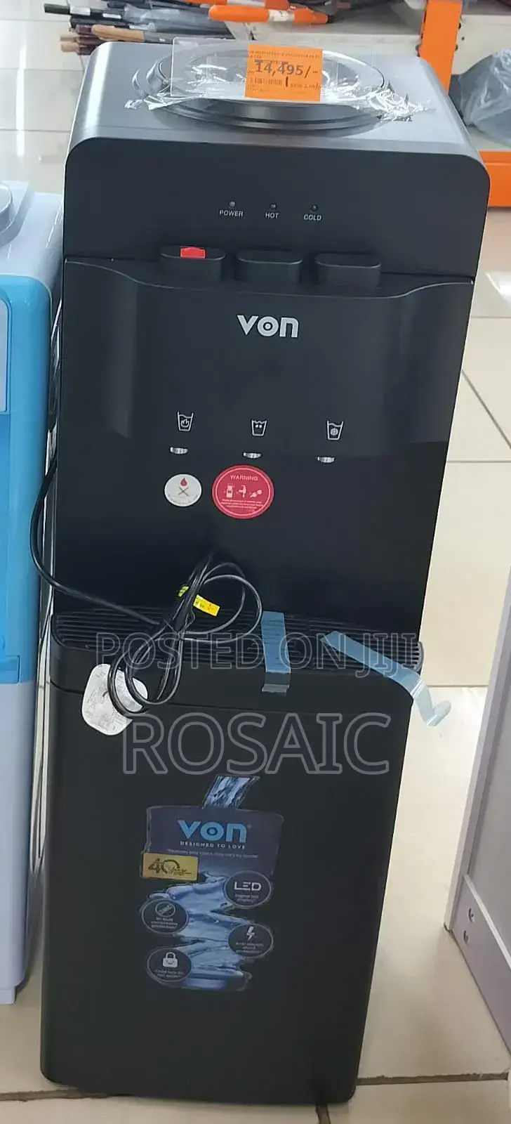 Von 3 Taps Water Dispenser