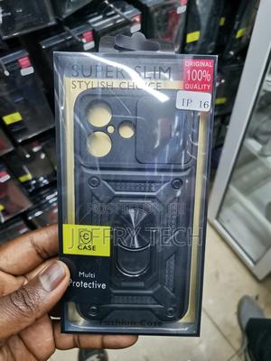 iPhone 16 Camshield Hard Case With Ring Holder-Black - thumbnail 2