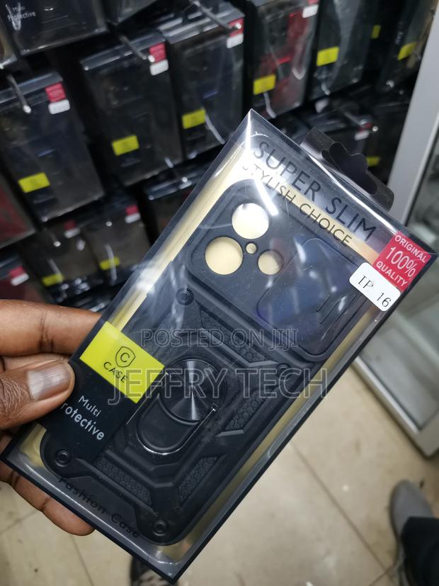 iPhone 16 Camshield Hard Case With Ring Holder-Black - thumbnail 3