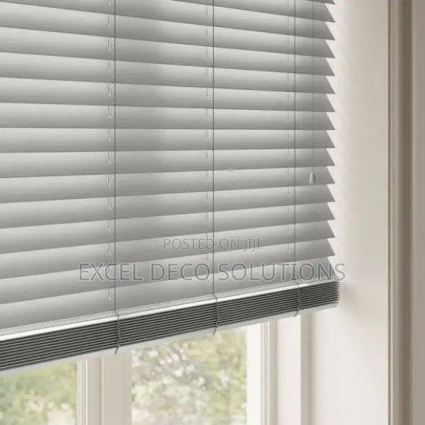 Made to Measure Grey Aluminium Blinds