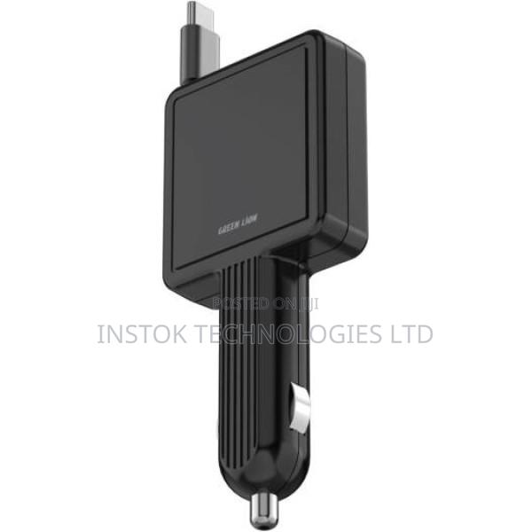 Green Lion PD 30W Car Charger With Retractable Cable