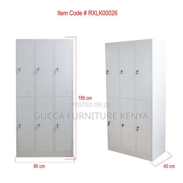 Cabinets:6-Door Locker Metallic Storage Office Cabinet - thumbnail 6