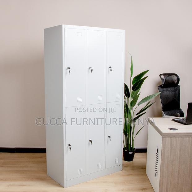 Cabinets:6-Door Locker Metallic Storage Office Cabinet - thumbnail 2