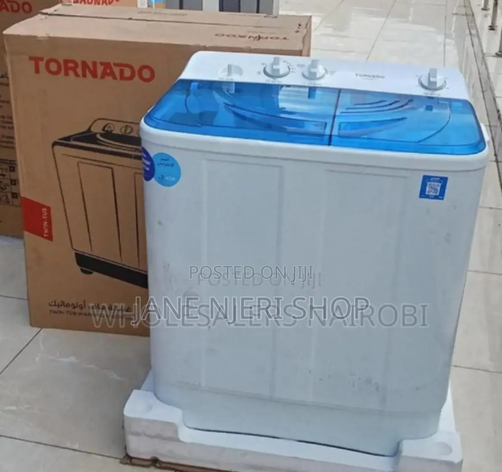 Tornado Wash and Spin 10 KGS Washing Machine Twin Tub