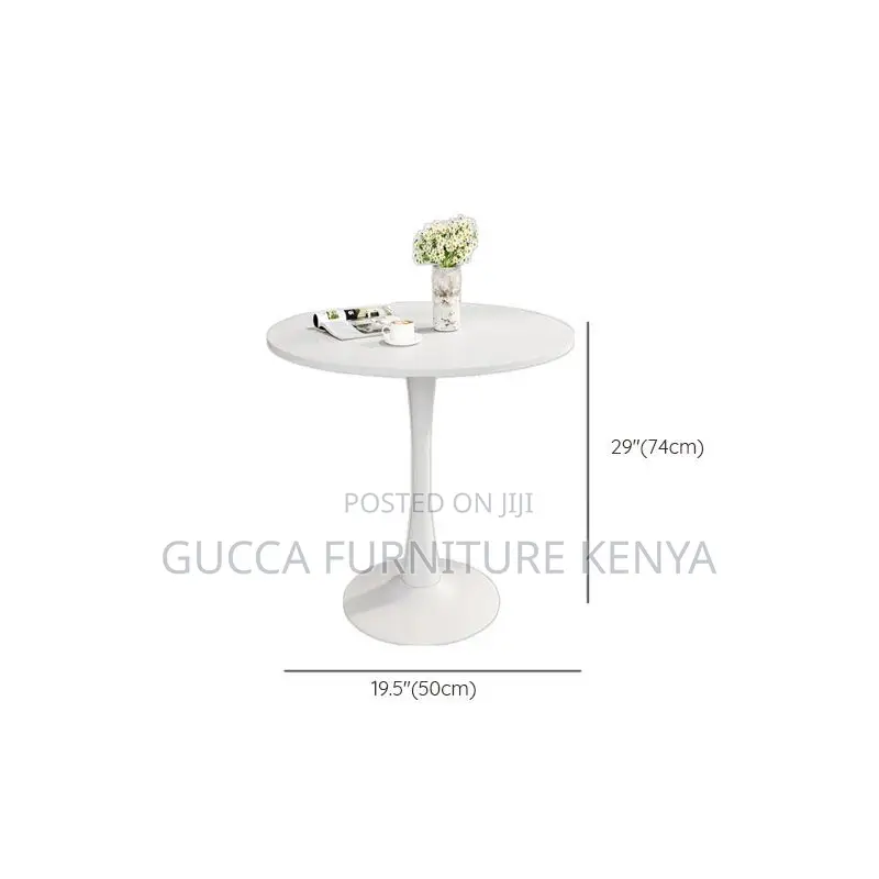 Dining Tables: Modish White Engineered Wood Dining Table