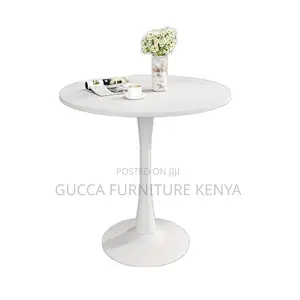 Dining Tables: Modish White Engineered Wood Dining Table