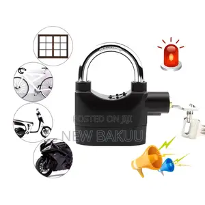 110 Dba Black Security Anti Theft Siren Aluminum Alloy Alarm