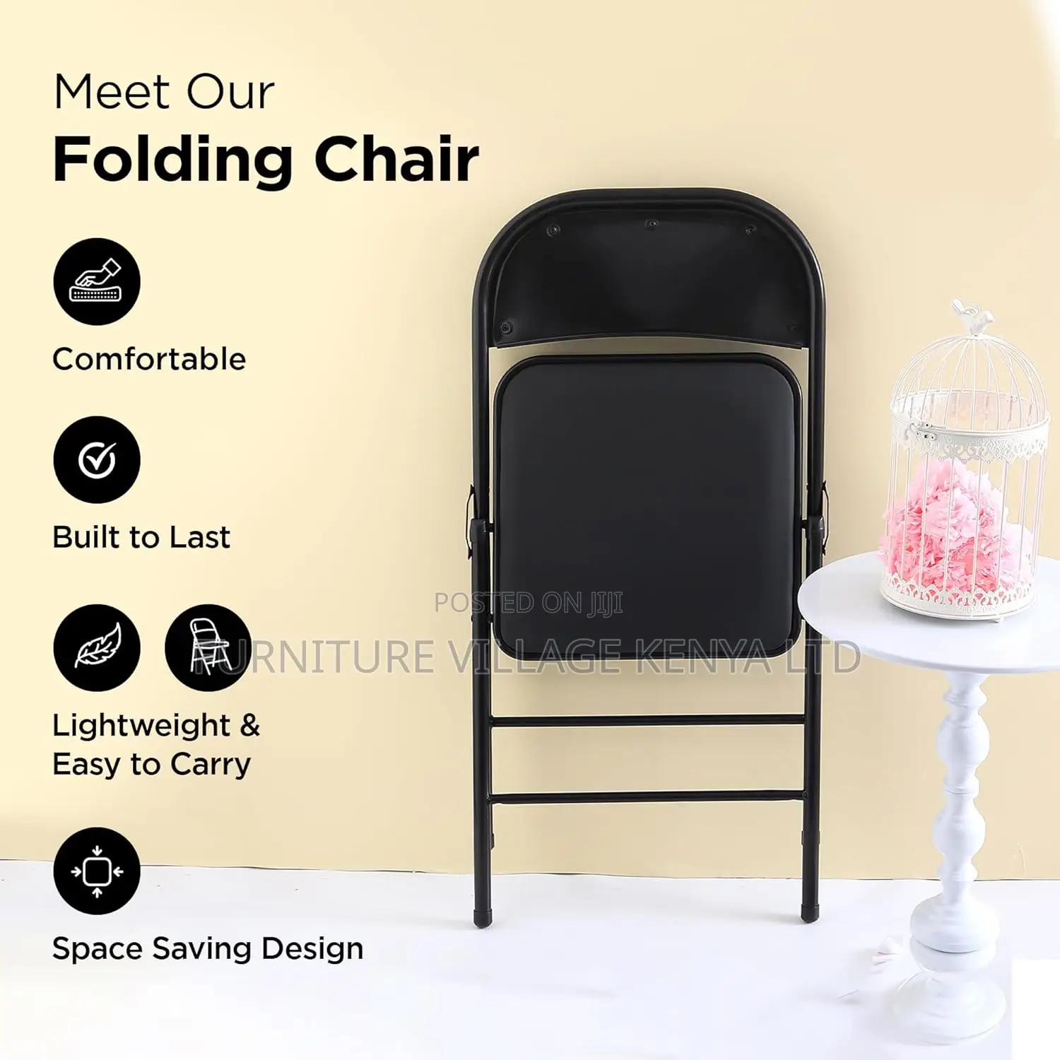 Office Chair: Retro Folding Office Chair