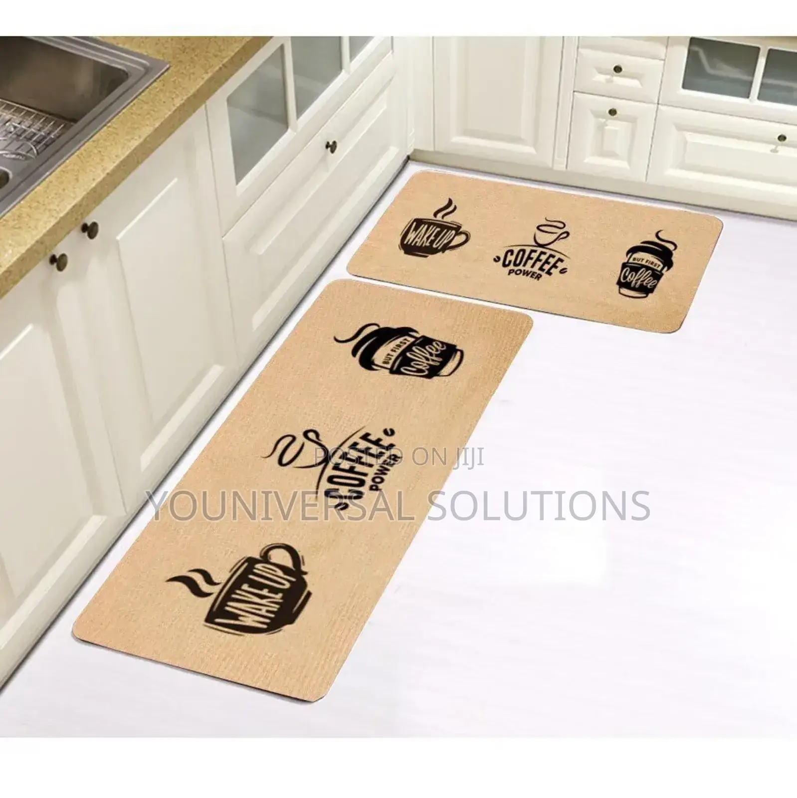 * RUBBER Kitchen Mats 2pcs Kitchen Mat