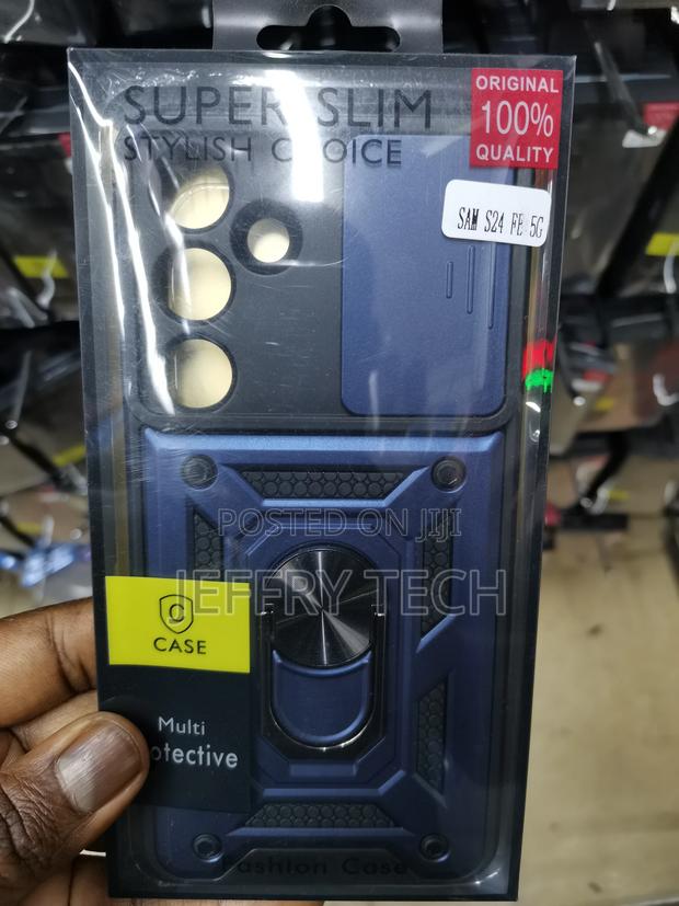 Samsung Galaxy S24 FE 5G Camshield Ring Holder Case-Blue - main view