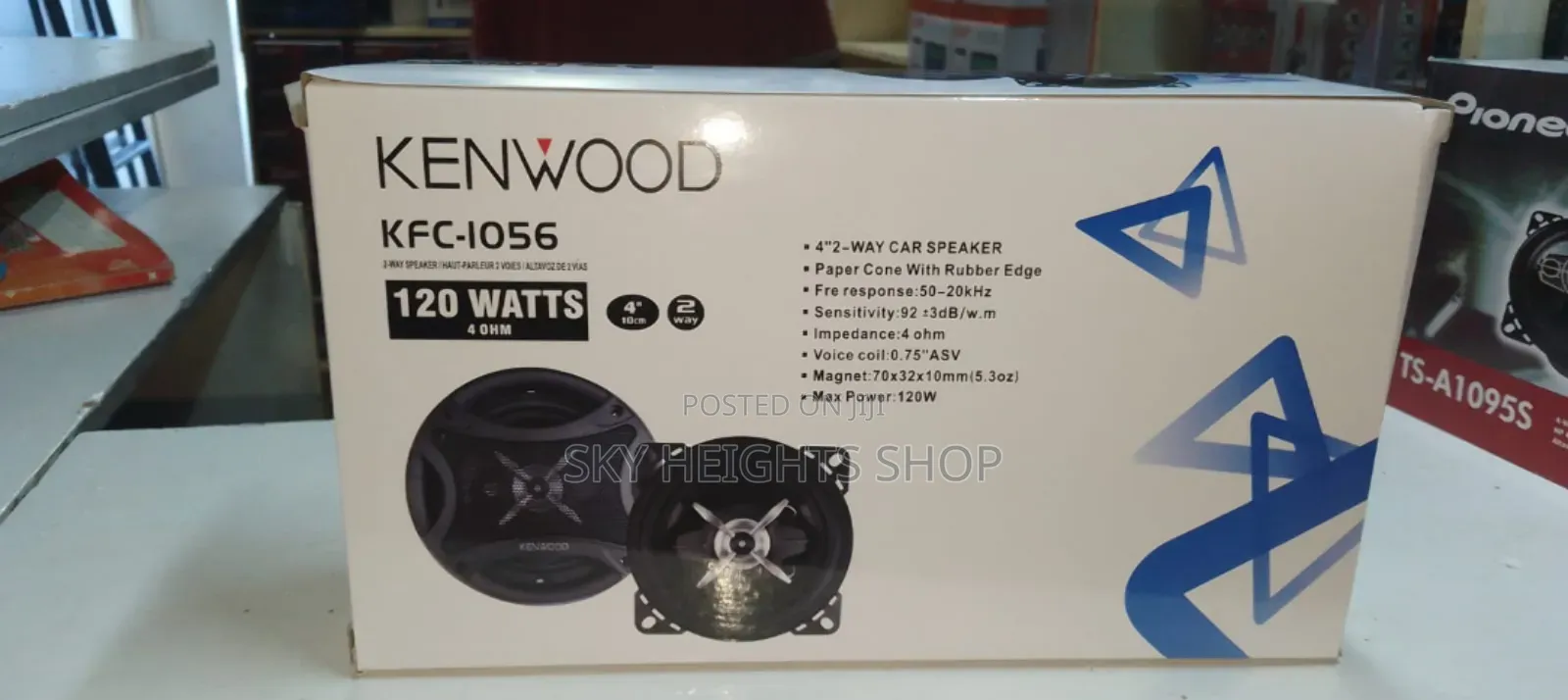 New Best Quality Kenwood 4" Dashboard Speakers Pair 120w
