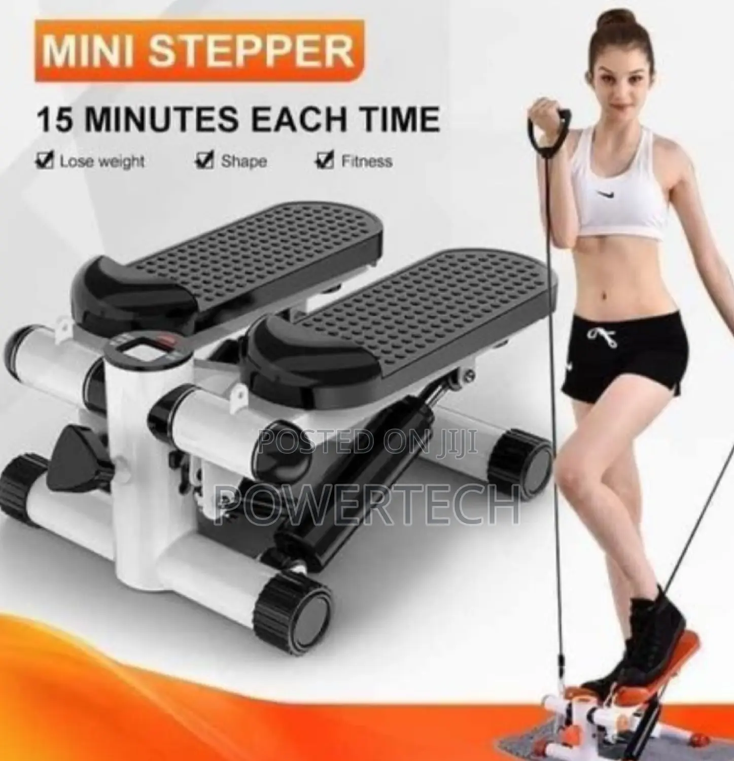 Ministepper With Resistance Bands.