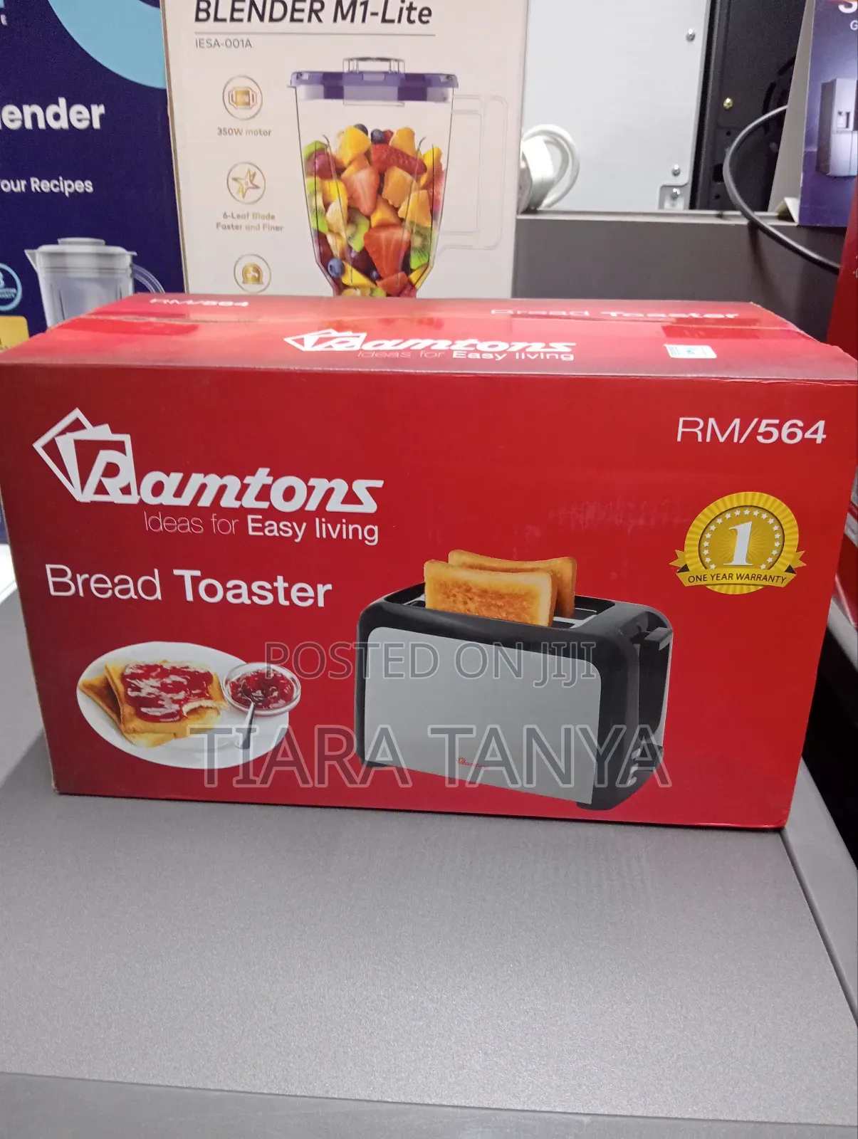 Ramtons Rm/564 2 Slice Pop Up Toaster Stainless Steel