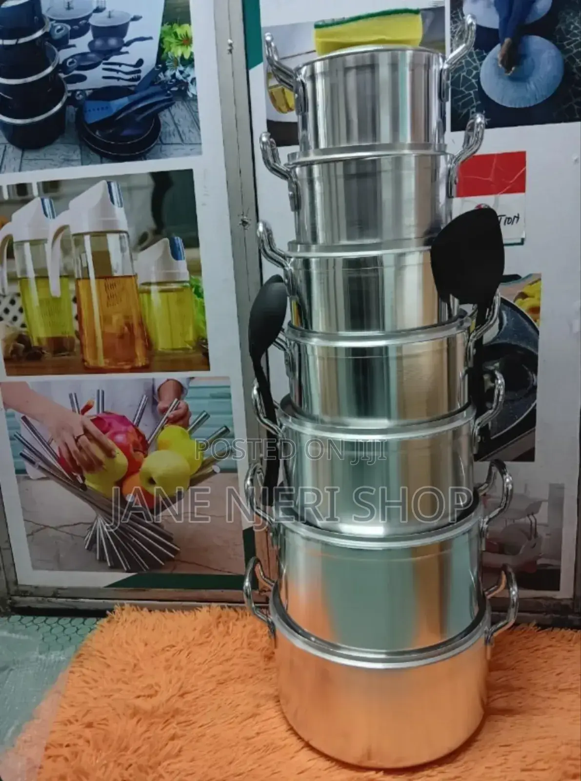 Tornado TC 14 PCS Stainless Steel Cooking Pot Set