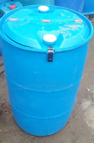 220 LTRS Plastic Drum With Hinges,Half Open Lockable Option