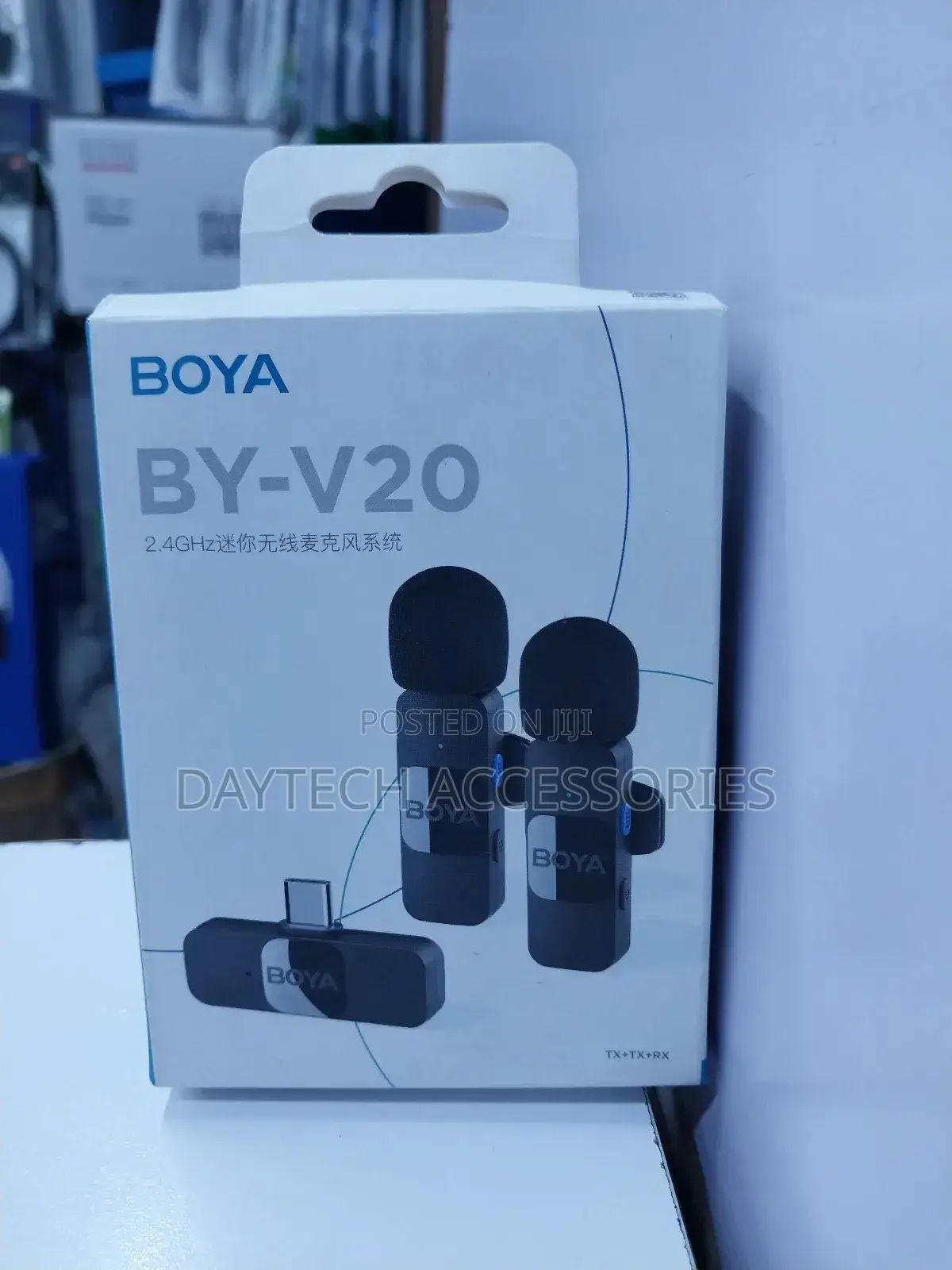 Boya by-V20 Wireles Microphone Mini Lapel Mic for Smartphone