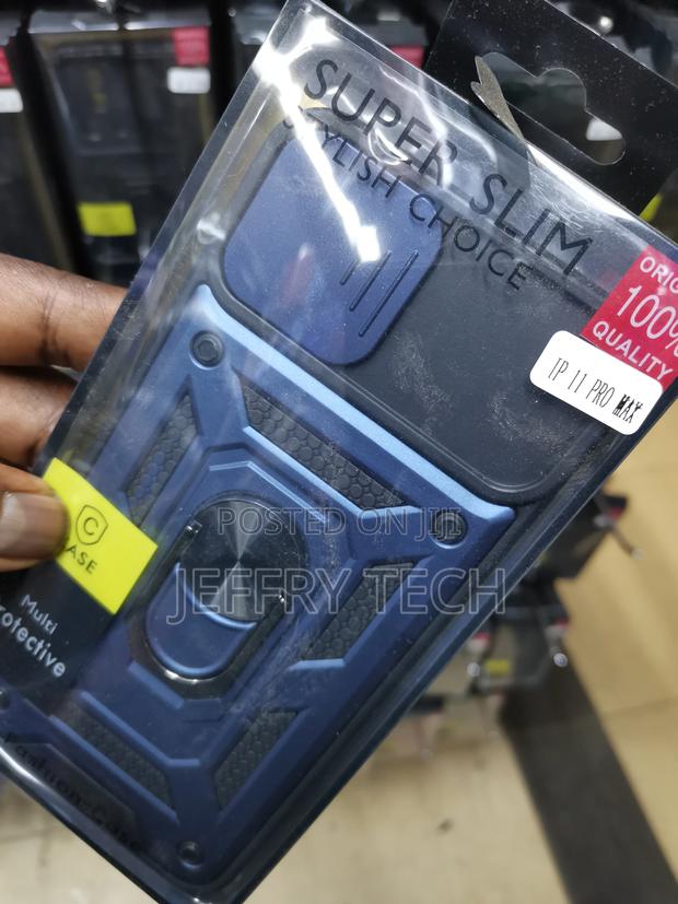 Camshield Hard Case for iPhone 11 Pro Max With Ring -Bllue - thumbnail 3