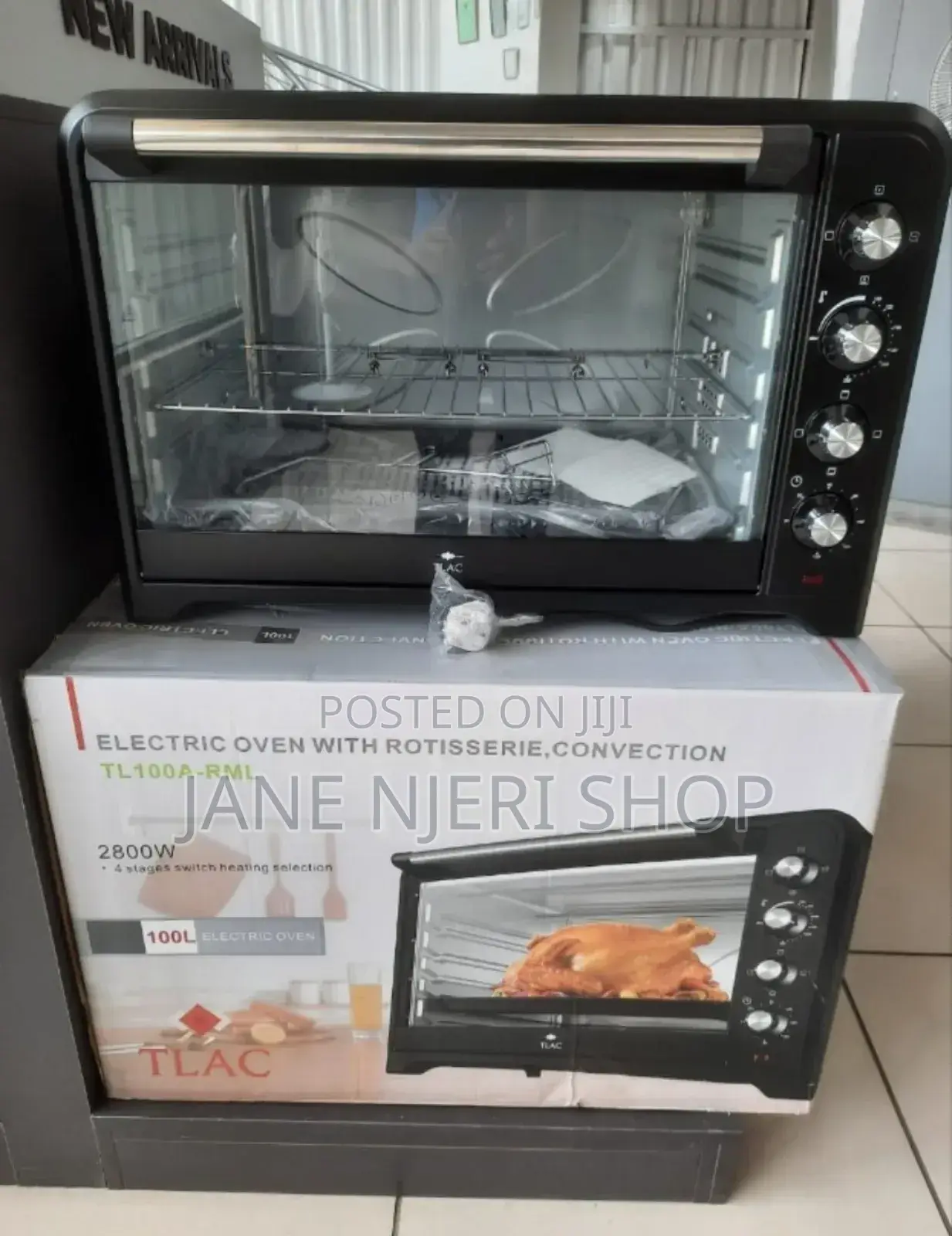 TLAC 100l Electric Oven Convectional 2800W 4 Stage Switch