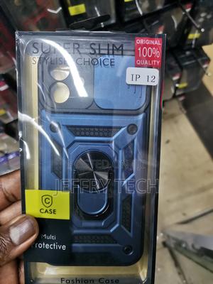 iPhone 12 Cameshield Hard Case With Rotating Ring-Blue - thumbnail 2