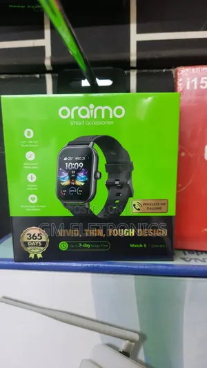 Oraimo Watch 5 2.01" HD Panda Glass 1ATM Smart Watch.