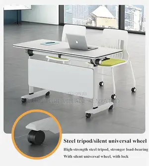Office Table: Flip Top Mobile Training Table