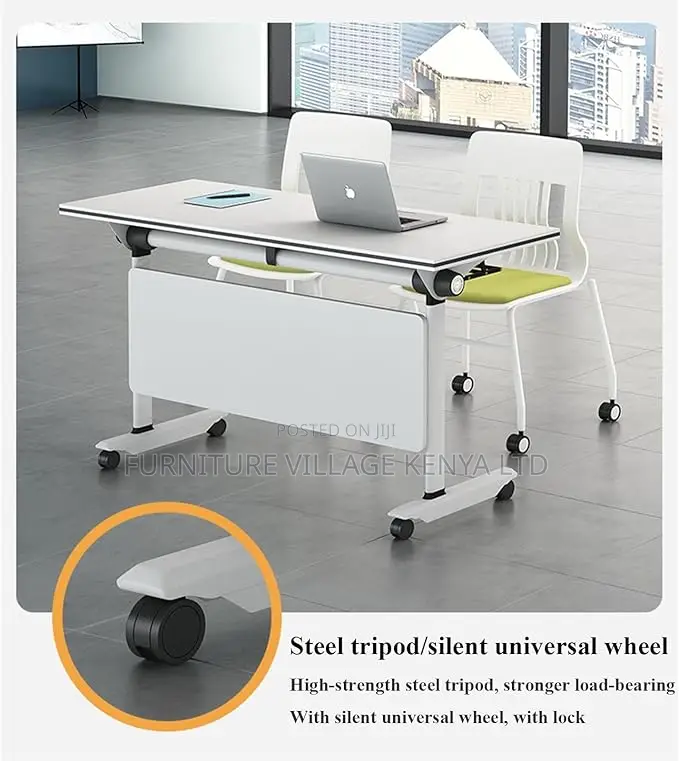 Office Table: Flip Top Mobile Training Table