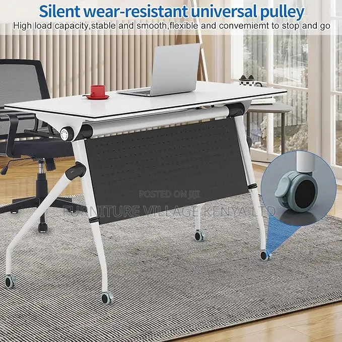 Office Table: Flip Top Mobile Training Table
