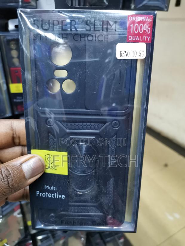 Cameshield Hard Case for Oppo Reno 10 5G With Ring-Black - main view