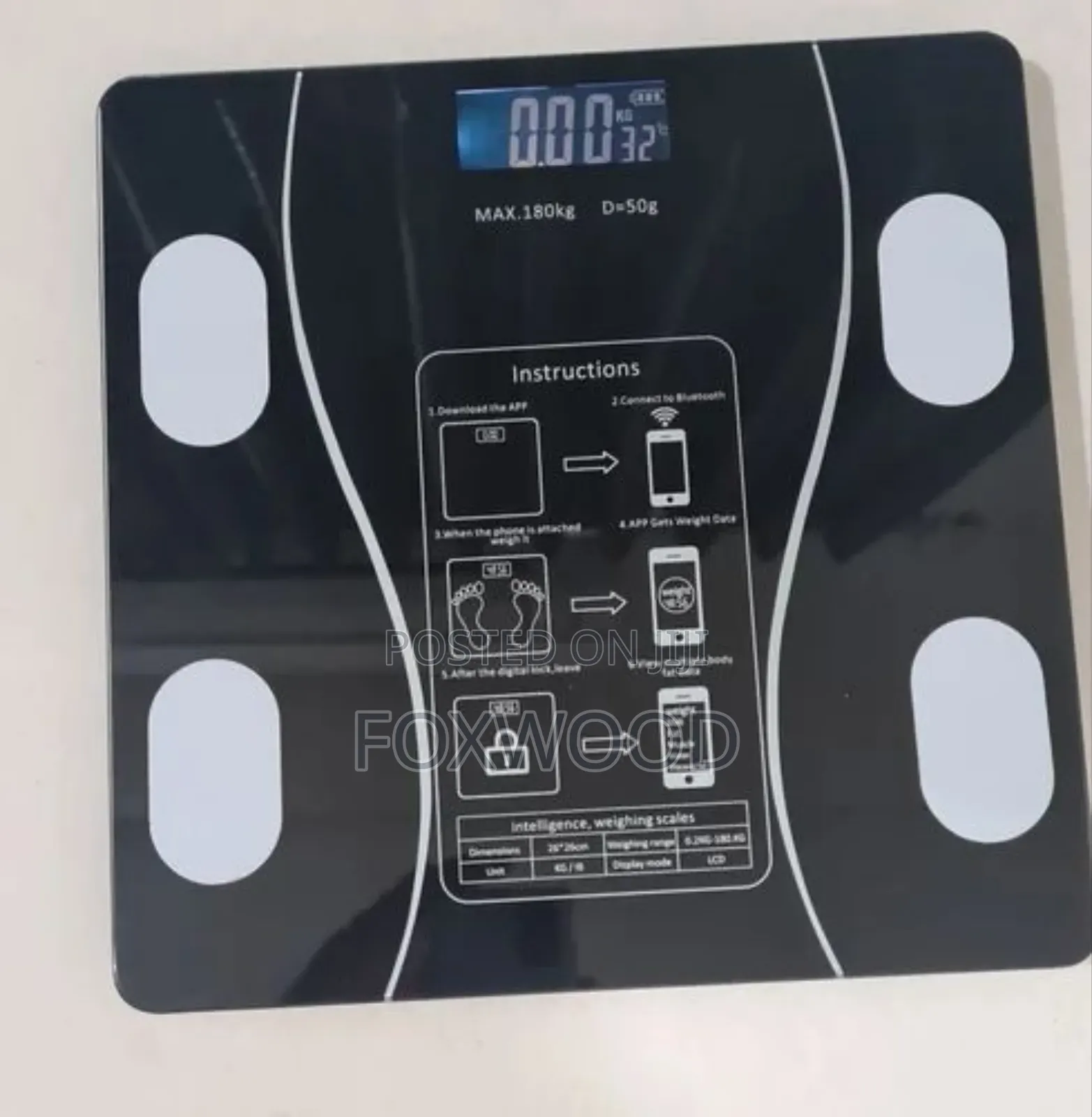 LCD Bluetooth Personal Smart Weighing Scale