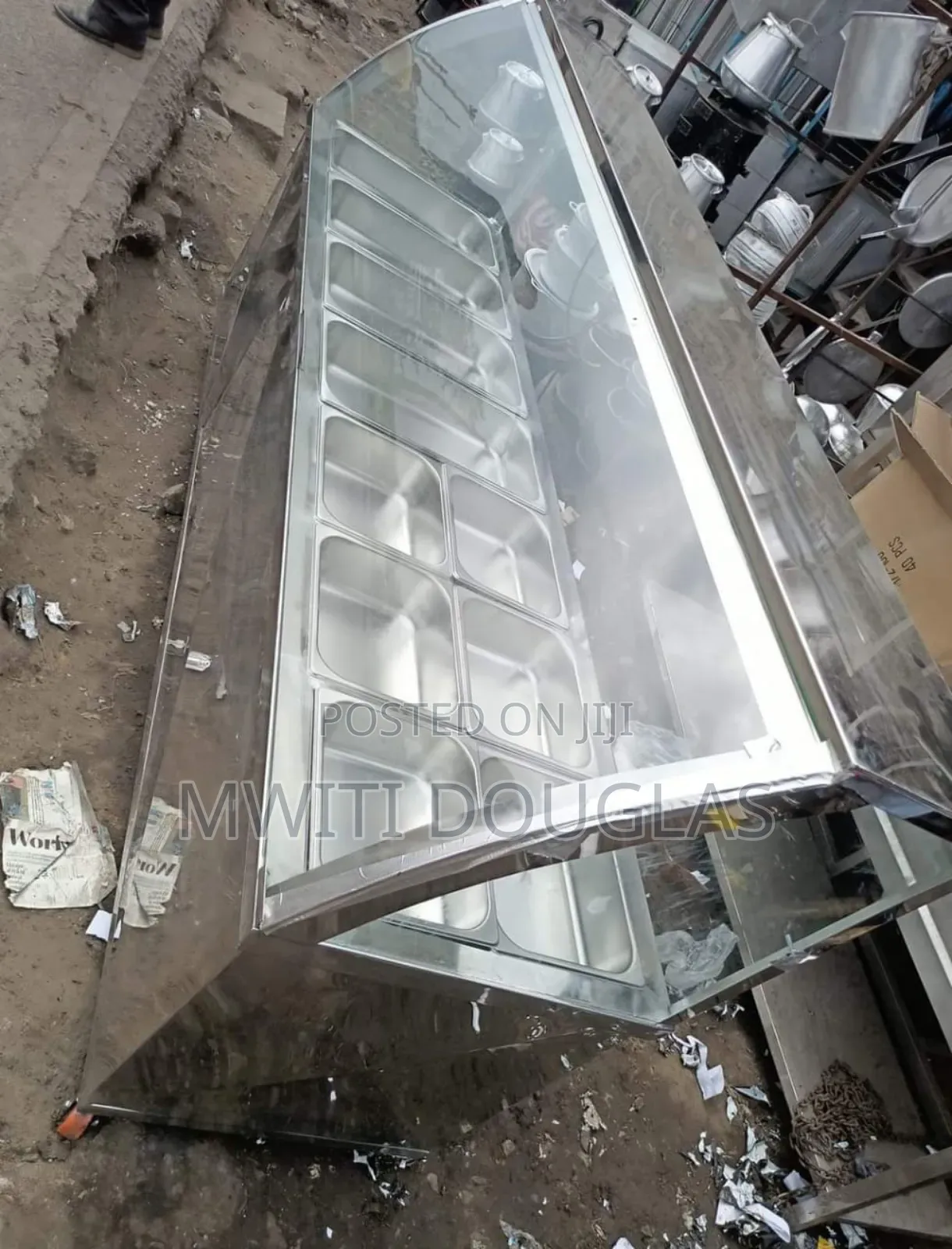 Liner Stainless Steel Food Warmer Display