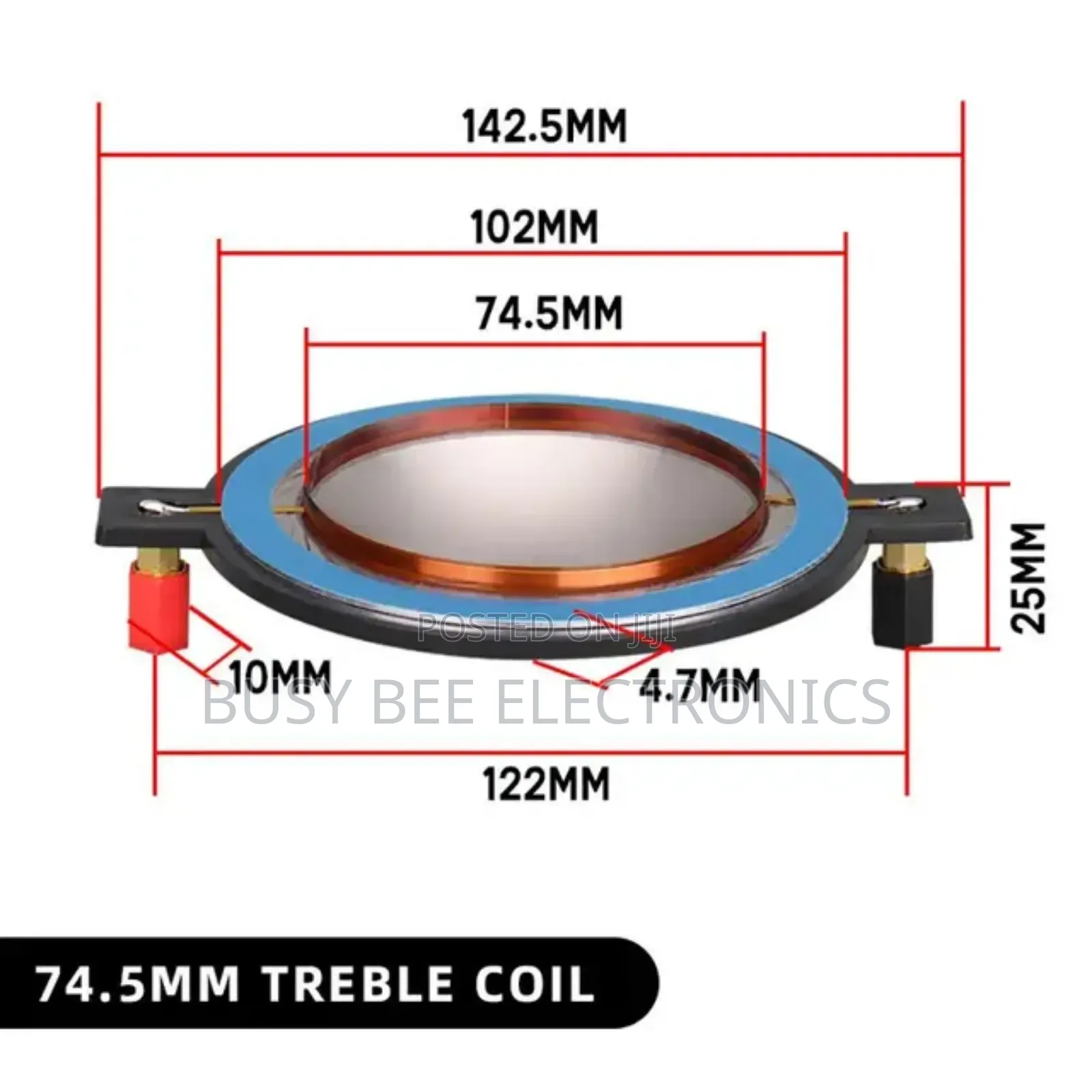 74.5 Mm Treble Coil Available