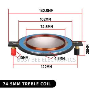 74.5 Mm Treble Coil Available
