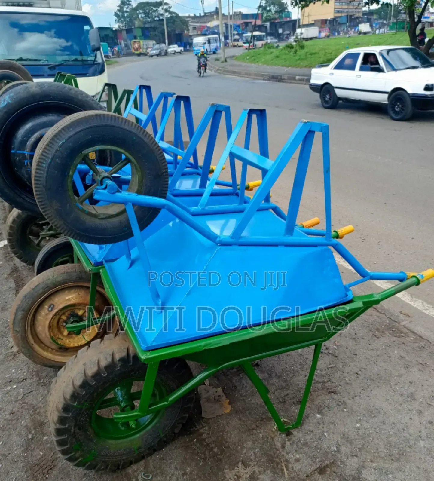 The Heavy Gauge Blue Wheelbarrow