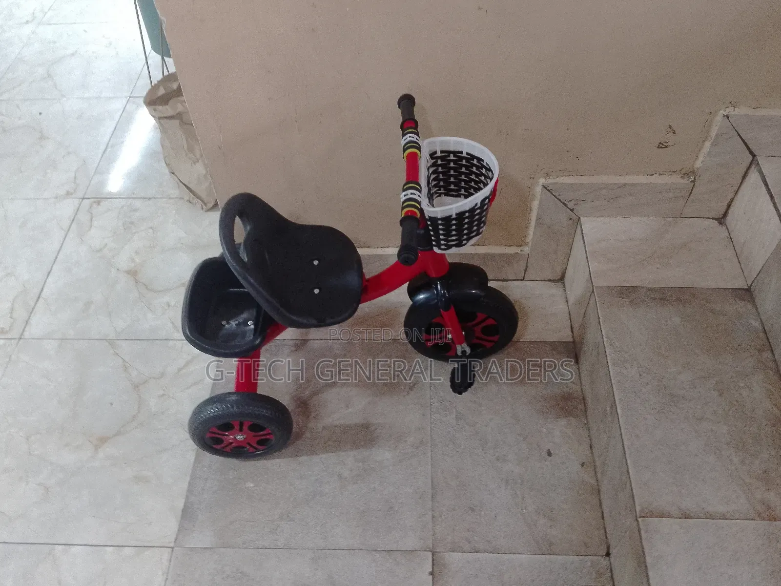 Red Heavy Gauge Tricycle for Children Aged 2-5yrs