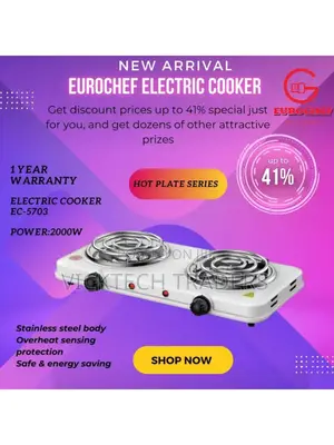 Electric Cooker Double Coil, Eurochef