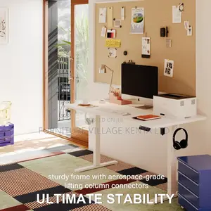 Office Desk: Motorized Height Electric Desk