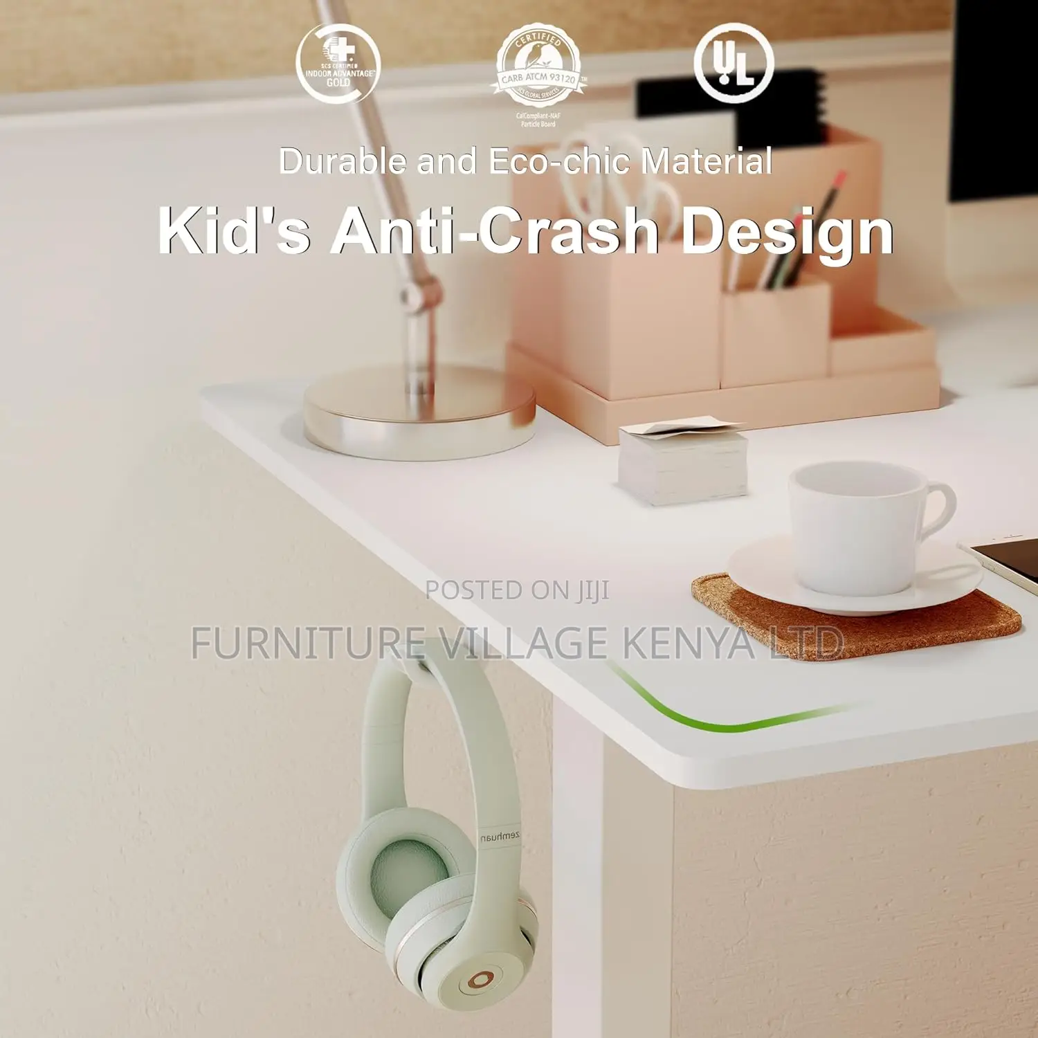 Office Desk: Motorized Height Electric Desk